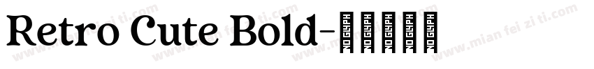 Retro Cute Bold字体转换